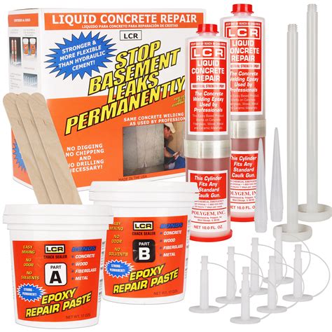 epoxy foundation crack repair kit